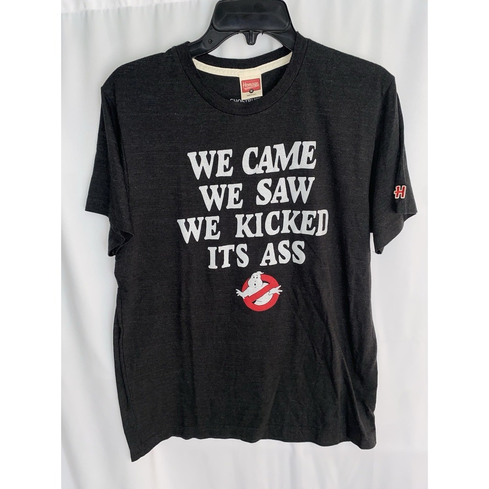 Homage Ghostbusters We Came We Saw We Kicked It's Ass Movie T Shirt Medium